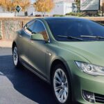 Car-Wrap-Company-Tempe-Arizona-Tesla-Military-Green-Front